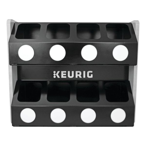Keurig Premium K-Cup Pod Storage Rack 8-Sleeve, 16 x 21 x 18, Black 7662